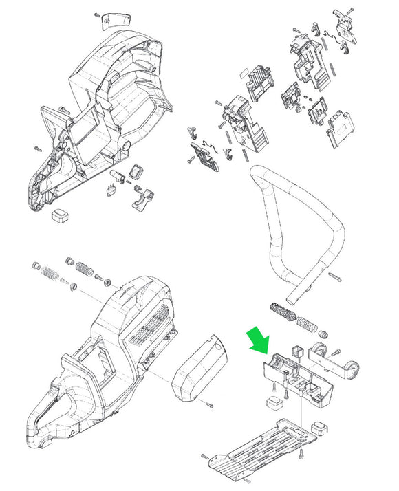 Makita GEC01 80V max (40V max X2) XGT Power Cutter/Concrete Saw Stand Support New OEM 312C32-6