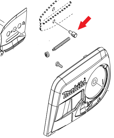 Makita XCU03, XCU04 Cordless Chainsaw Adjust Pin New Oem 326310-0