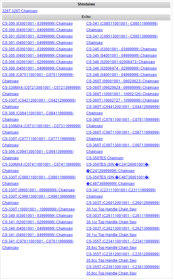 Echo Cs-300, 301, 303T, 305, 306, 330, 330T, 340, 341, 345, 346, 350Tes, 360T, 355T, 360T, 361P, Shindaiwa 358Ts Clutch New Oem A056000071, Replaces A056000070