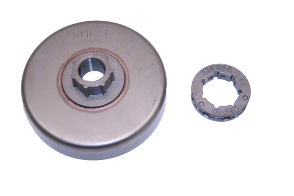 Echo Cs-4910, Cs-490 Cs-500P Cs-501P, Shindaiwa 492 1/4 Qtr Pitch Carving Clutch Drum New Oem A556001121 with .250 Rim Sprocket