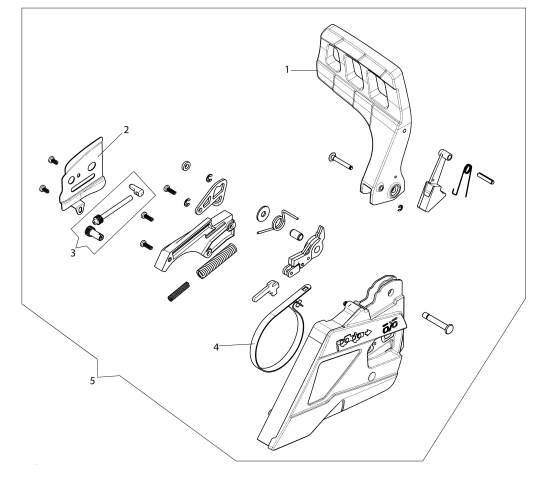 Efco MTH 4000 Chainsaw Chain Cover Assembly (Fig 5) New OEM 50332021R