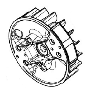 Efco DS 2200, 2210, DS 2400, TG-2800XP Flywheel New Oem 58070133R