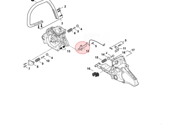Echo Cs 590 Timber Wolf, Cs-600P, Cs-620P, Cs 620 Pw, Air Guide Oem E106000020