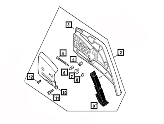 Echo Cs 590 Timber Wolf, Cs-600P Complete Clutch Cover Kit New Oem P021050780