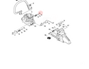 Echo Cs 590 Timber Wolf, Cs-600, Cs-600P, Cs-620P, Cs 620 Pw, Cs-550P, Spring Holder New Oem  V456000080-2