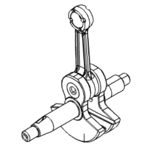 Efco DS 2700 Crankshaft New Oem 61280004R