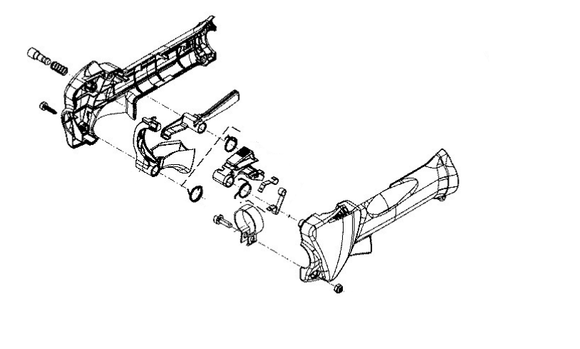 Efco DS 2700 S Handle Kit New Oem 61380095