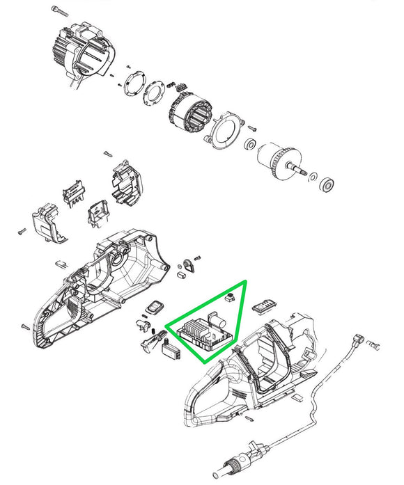 Makita XEC01 36V (18V X2) LXT Power Cutter/Concrete Saw Controller New OEM 620C86-2