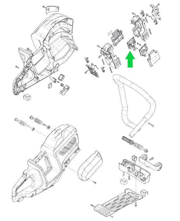 Makita GEC01 80V max (40V max X2) XGT Power Cutter/Concrete Saw Terminal Unit New OEM 632T08-2
