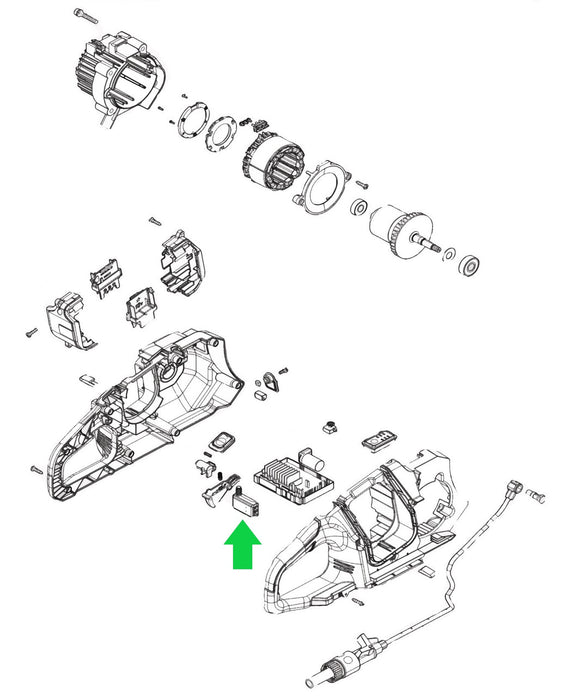 Makita XEC01 36V (18V X2) LXT Power Cutter/Concrete Saw Switch New OEM 651083-9