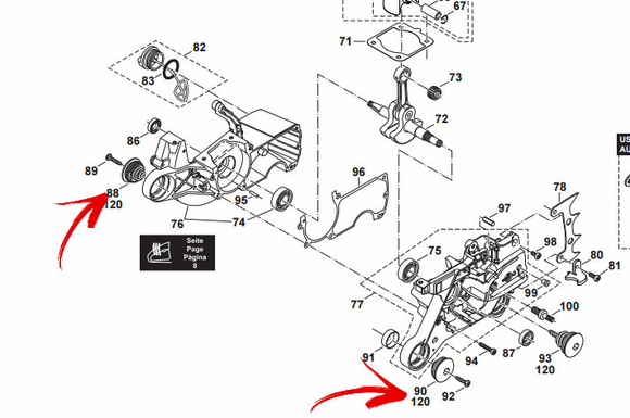Dolmar Ps-630, Ps-6400,  Ps-7300, 7310, 7900, 7910, Makita Dcs 6401, Dcs 64120,  Dcs 7301, Dcs 7901, Ea 7300, Ea7900 Av Spring Buffer Mount New Oem 038114130