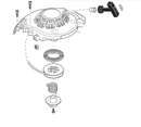 Echo HC-2420, HC-3020, HCS-3020, HCS-4020 Recoil Starter Assy, New Oem A051002791-2