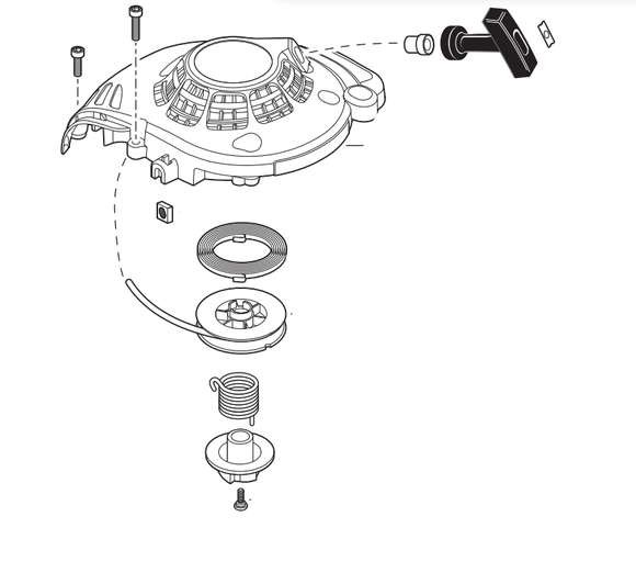 Echo HC-2420, HC-3020, HCS-3020, HCS-4020 Recoil Starter Assy, New Oem A051002791
