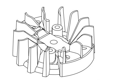 Echo HC-2420, HC-3020, HCS-3020, HCS-4020, HT232, HT235, Shindaiwa DH232, DH235 Flywheel New Oem A409001120, A409001360