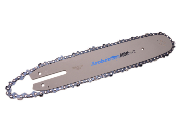 14" Archer Mini Max Bar And Chain 3/8 Lp Pitch, .043 Gauge Narrow Kerf Fits Stihl  017, 018, Ms 170, 180, 181, 192, 020T, Ms 200T, Ms 201T