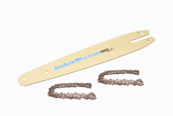 12" Archer .043 1/4 Pitch Mini Bar and Chain Combo fits Stihl Msa 120 C-B, 140 C-B, 160 C-B, 160-T Battery Chainsaw, Ms 150 Tce, 151 Tce Replaces 30050083405, 36700050064