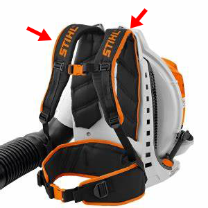 Stihl BR 800 C-E Backpack Blower  Harness Strap Set New Oem Right and Left 42837109004 and 42837109005