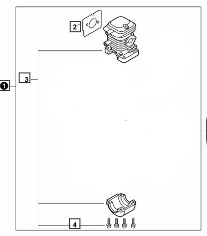 Echo Cs-400 Cylinder P021010574