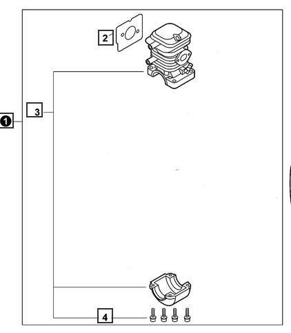 Echo Cs-400 Cylinder P021017360