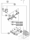 Echo Cs-340, Cs-341, Cs-345, Cs-346 Engine Short Block Assembly, Cylinder, Piston, Rings, Crankshaft New Oem Sb1069-2