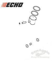 Echo Cs 620P, Cs 620PW Piston Kit New Oem P021043990, P021043991