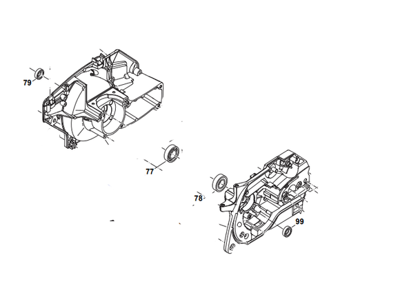 Dolmar Ps-5105, 460, 500, 4600, 5000, 510, 5100 Makita  Ea5000 Seal (Fig 79) New Oem 962900156