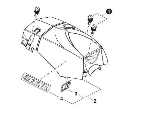 Echo CS-490, CS-4910, CS-500, CS-501P, CS - 7310P, 7310PW, Shindaiwa 491S, 492 Plate, Shutter (Fig 3)New Oem A219000040