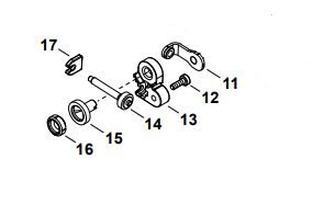 Echo CS - 7310P, 7310PW Guide, Shaft (Fig 17) New Oem C316000100