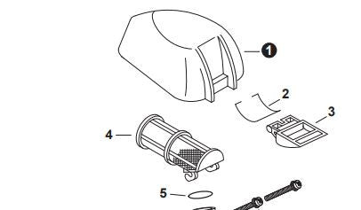Echo CS-361P Cover, Air Filter (Fig 1) New Oem A232000191
