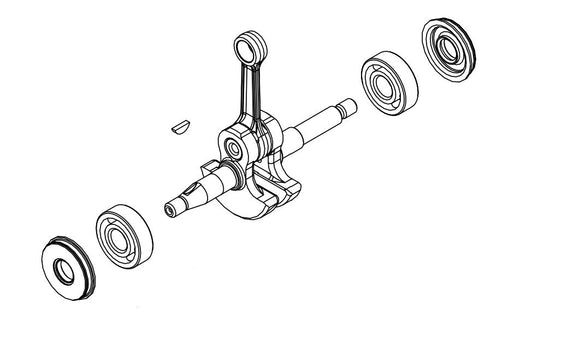 Echo CS-4010 Crankshaft Assy New OEM P100012170