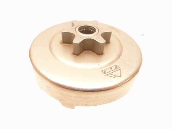 Dolmar Ps-350, 351, 420, 421, 460, 510, Makita  Ea4300Fr, Ea4300F40B 3/8 Pitch X 6 Tooth Clutch Drum Assembly New Oem 195223312