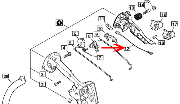 Echo CS-355T, CS-360TES, Shindaiwa 358Ts Ignition Lead, Ground Wire New Oem V485002441