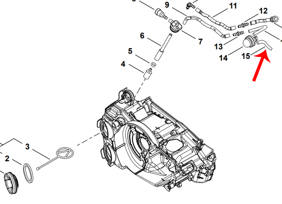 Echo CS-2511T, Fuel Pipe, New Oem V470002180, V470002181