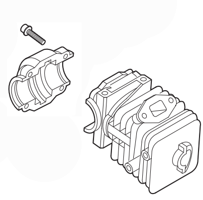 Echo CS-361P, Cylinder/Crankcase Set, New Oem P021048570