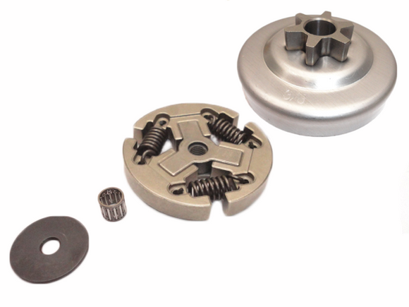 Echo Cs-370, Cs-400, Chainsaw Clutch, Bearing,  Clutch Drum  3/8 Pitch 6 Tooth New Oem A556000401,  A056000181
