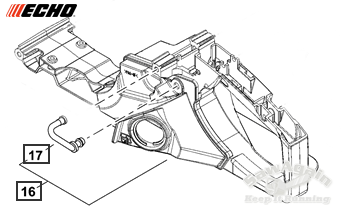 Echo Cs-490, Cs-500P Rear Handle And Fuel Tank  Assembly New Oem C041000588