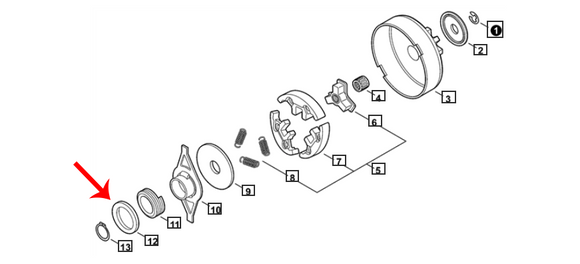 Echo Cs-590 Timber Wolf, Cs-550P, 600, 600P, 620P, 620PW, 7310P, 7310PW Washer 15.5X22.5X0.5  V311000090