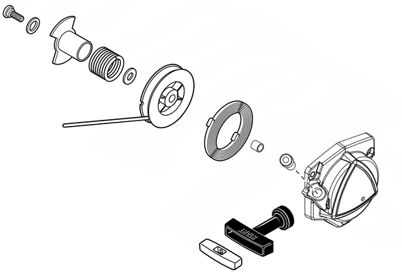Echo PB-8010H, PB-8010T, PB-9010H, PB-9010T Shindaiwa EB-810, EB-810RT, EB-910, EB-910RT Starter Assembly New Oem A051003411 Replaces A051003410