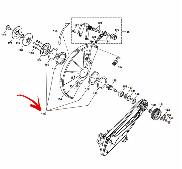 Makita Ek 6101, Dolmar Pc 6114, Protection Hood Mounting Cpl. New, Oem, 957342030