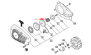 Echo Cs-355T Recoil Starter Return Spring New Oem P022036670, Replaces V452001390-2