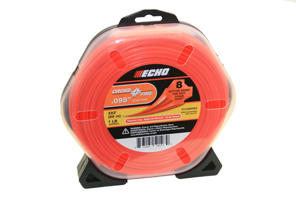 Echo Srm, Gt, .095 Crossfire Trimmer Line 1Lb 282 Feet Professional Grade 311095063