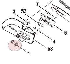 Echo Oem CCS-58V Battery Chainsaw Flange Bar Nut, Set of two, 678339003