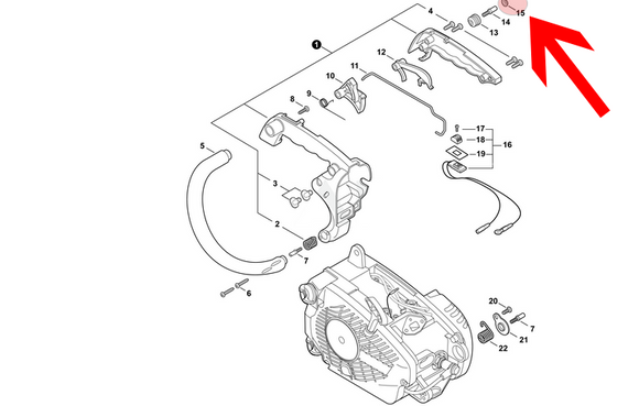 Echo CS-271T, 300, 3000, 301, 303T, 330T, 340, 341, 355T, 360T, 360TES, 361P, 370, 400, Shindaiwa 358Ts, 402s Buffer Cushion Cap 10091815130 New Oem