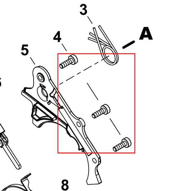 Echo CS-550P, 590, 600P, 620P, 620PW, 7310P, 7310PW, Shindaiwa 591, 600sx Torx Bolt 5x16 (Fig. 4) New Oem V835000000