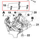 Echo CS-7310P, 7310PW SRM-3020 Shindaiwa T302, T302X Torx 5x20 Bolt (Fig. 18) New Oem V835000030-1