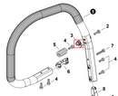 Echo CS-7310P, 7310PW Spring Holder (Fig. 3) New Oem V456000460-2