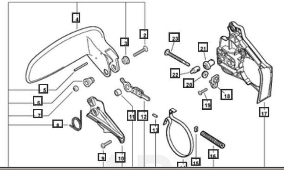 Echo Cs-330T, Cs-360T Orange Chain Brake Assembly P021050760  Oem