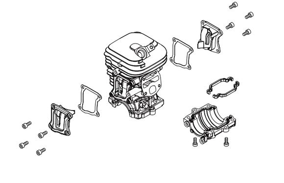Echo Cs 4510, Cylinder, New Oem P100004570