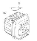 Echo Cs 4510 Muffler Assy, New Oem P100004620-2