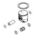 Echo Cs 4510, Piston Kit, New Oem P100004580-2